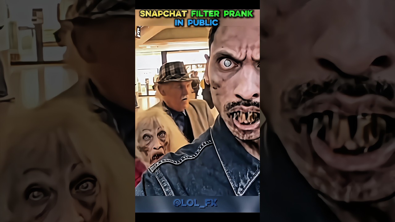 SNAPCHAT ZOMBIE FILTER PRANK💀🔥GONE SCARY #lolfx #trolledit #snapchatfilters #scaryfilter