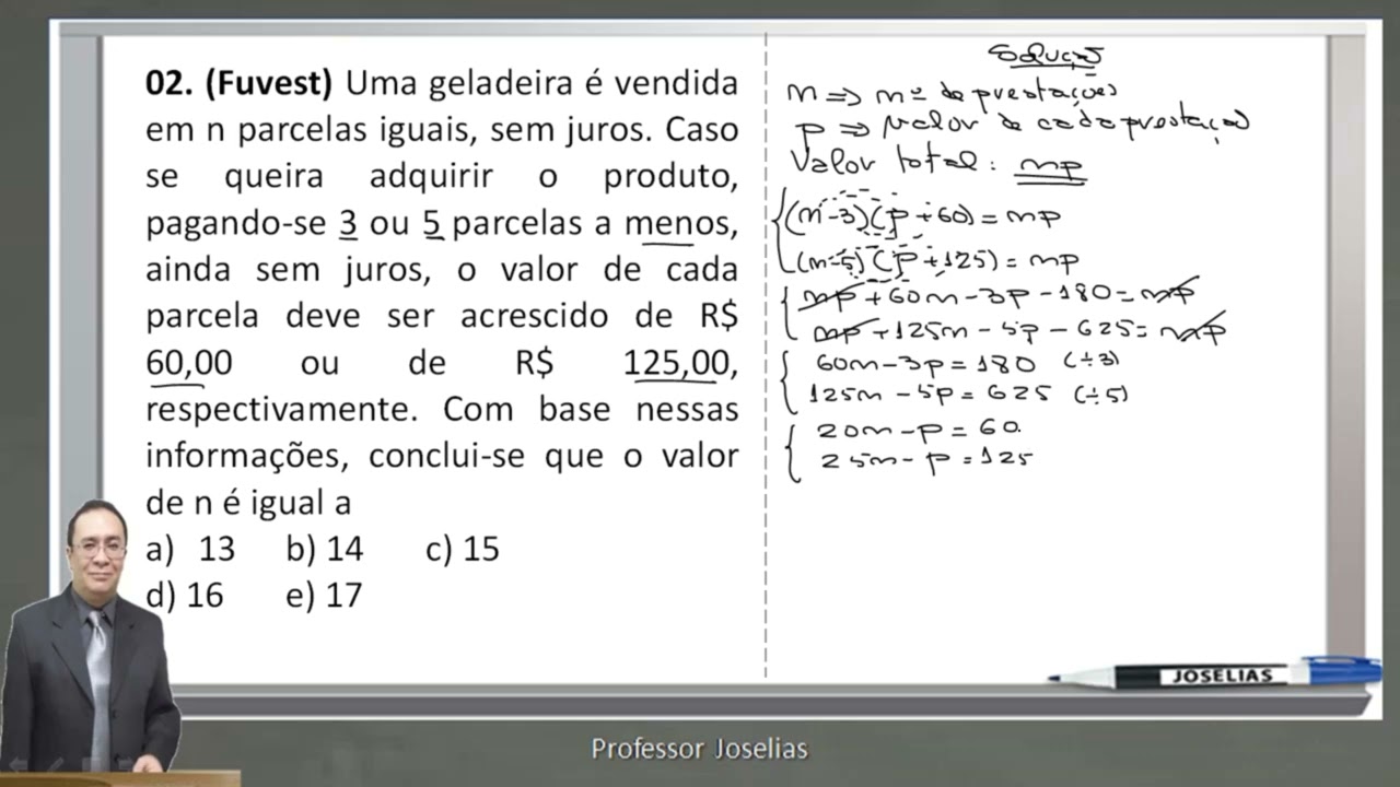 SISTEMA DE EQUAÇÕES MATEMÁTICA DÚVIDA RESPONDIDA