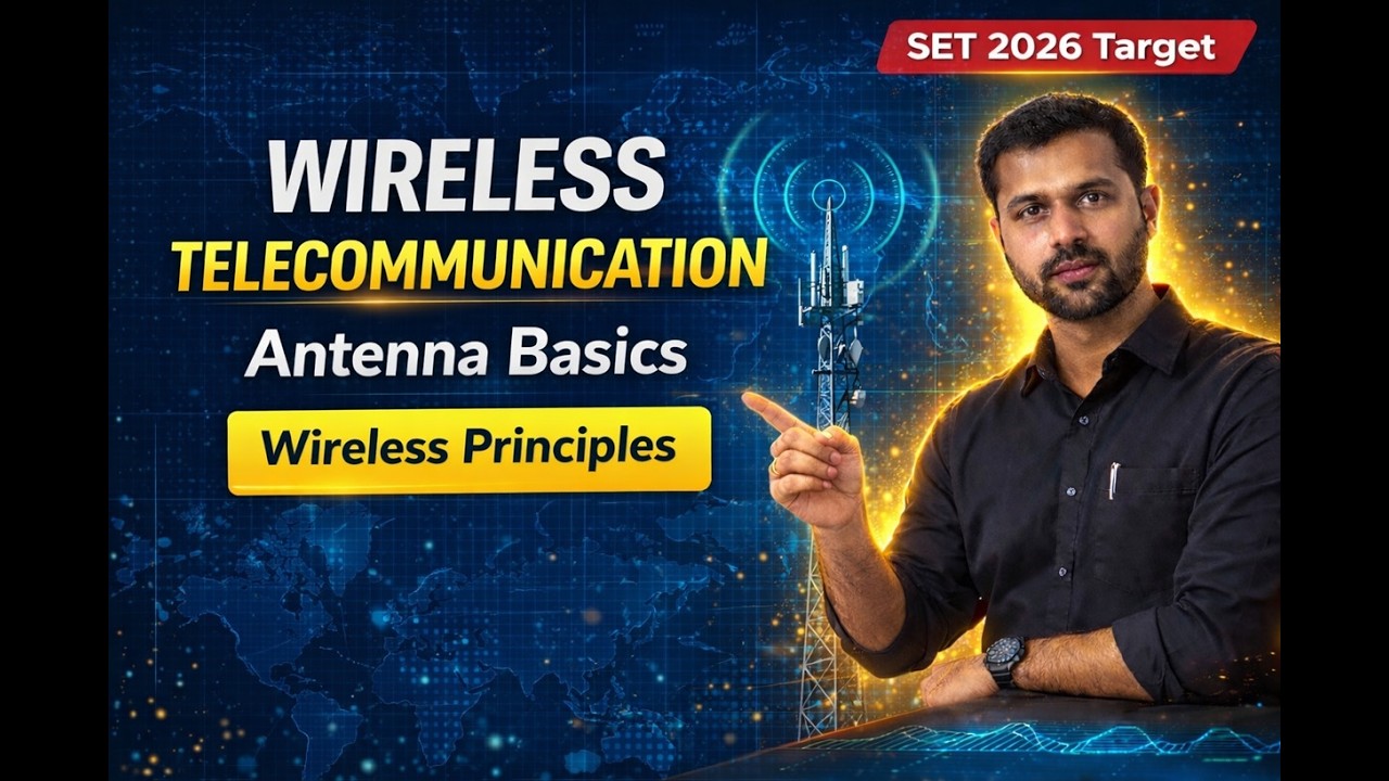 Wireless Telecommunication Technologies | Basics of Antenna & Wireless Communication #video #exam