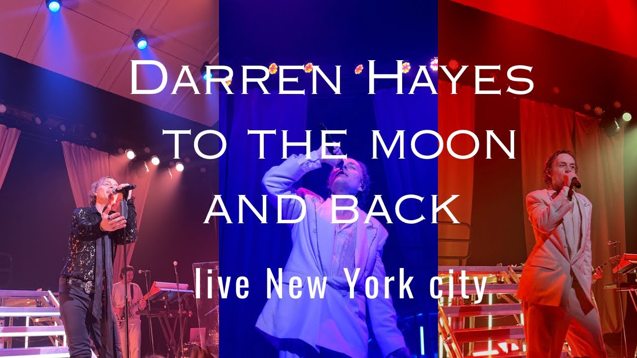 Darren Hayes to the moon and back live #darrenhayes #savagegarden #tothemoonandback #concert #ny