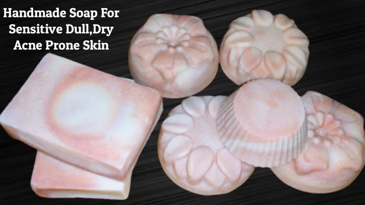 Handmade soap for sensitive acne prone skin/Kewra Water and zinc oxide powder soap/Cold process soap