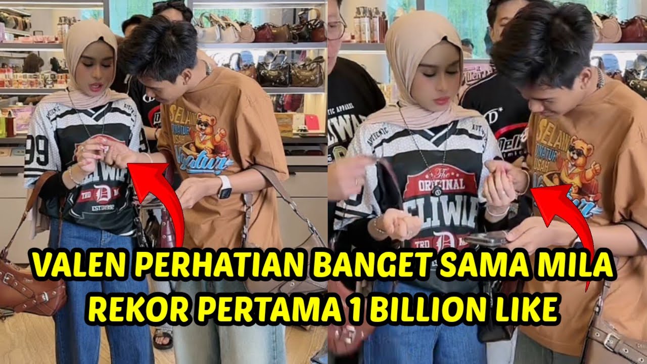 Valen perhatiin kuku mila ada gambarnya, mila sebut ini bukti cinta
