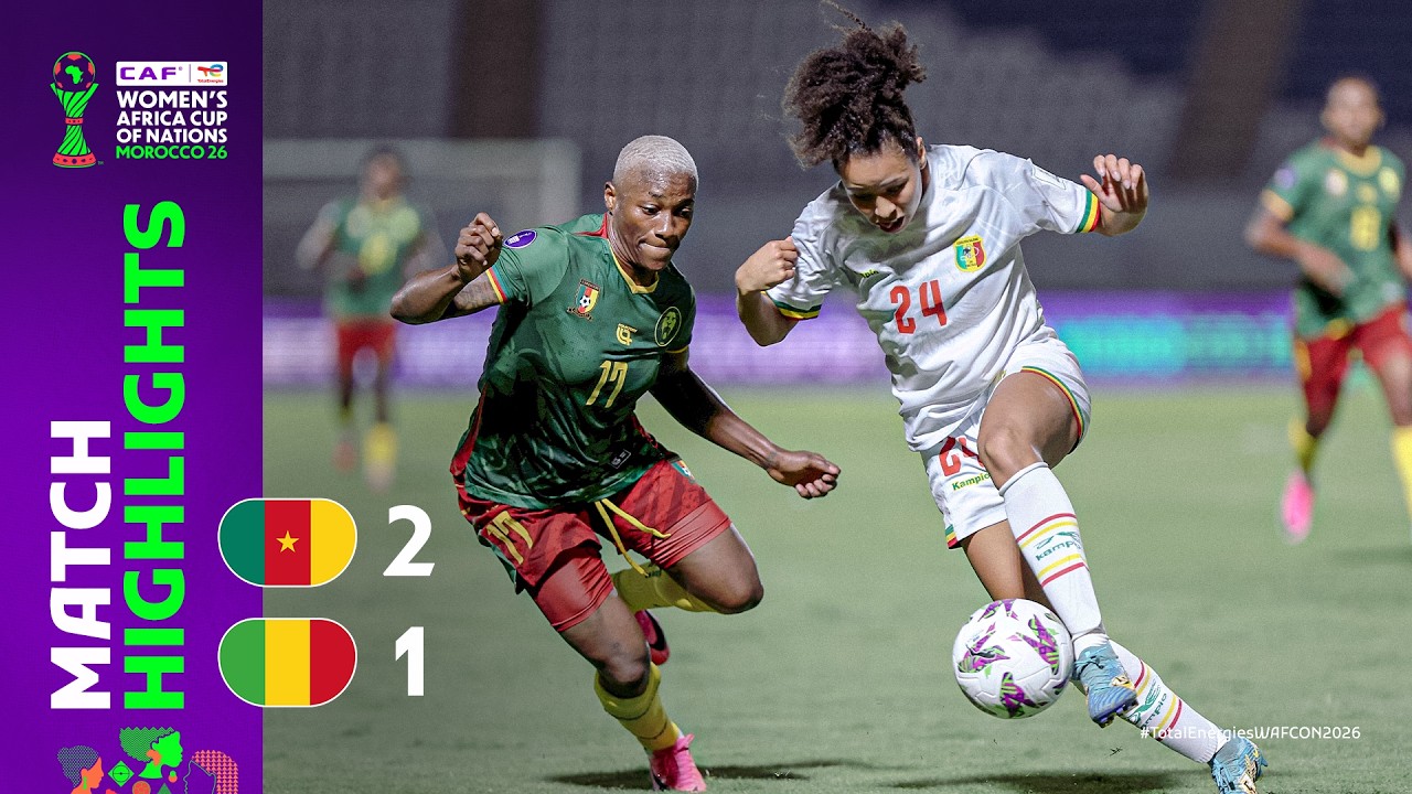 Cameroon 2-1 Mali | Match Highlights l TotalEnergies WAFCON 2026 l Group D