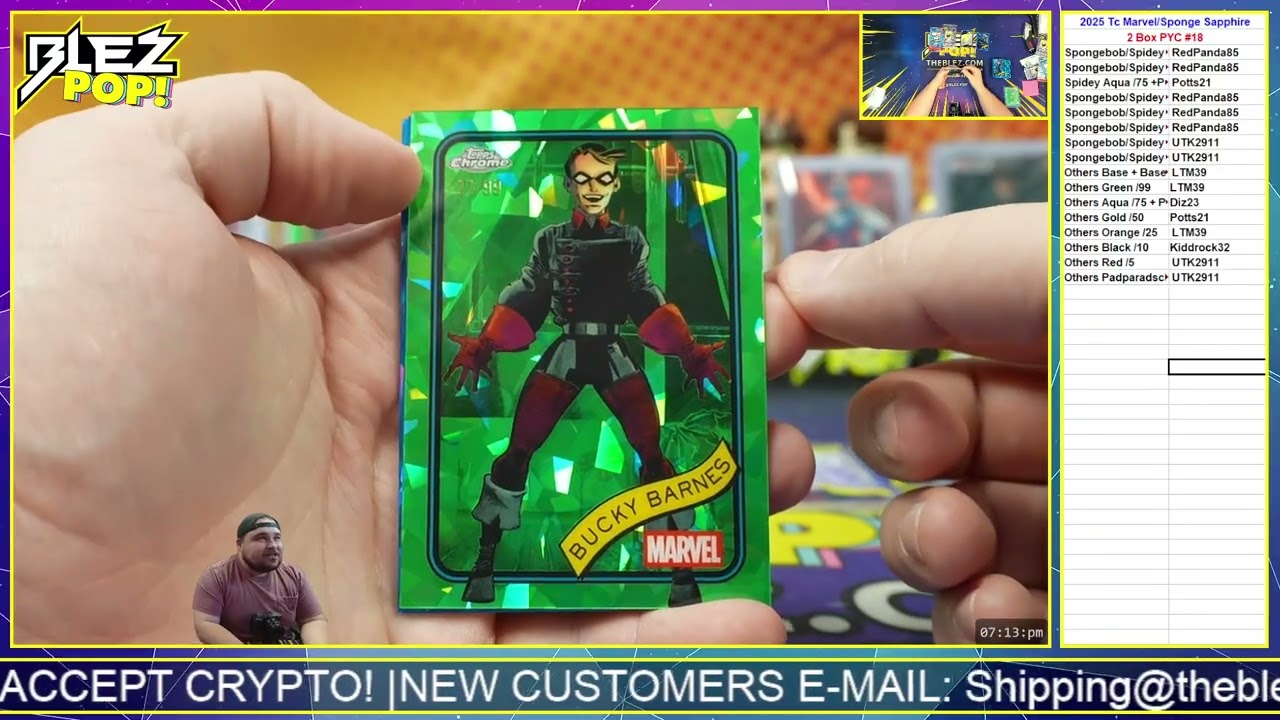 2025 TC Marvel Spongebob Sapphire 2 Box Mixer Pick Your Color #18