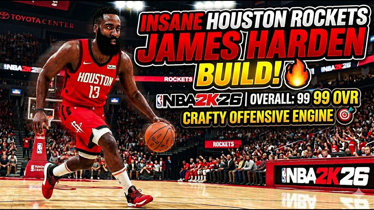 Я создал ПРАЙМОВОГО Джеймса Хардена из Houston Rockets в NBA 2K26, и он НЕОСТАНОВИМ!