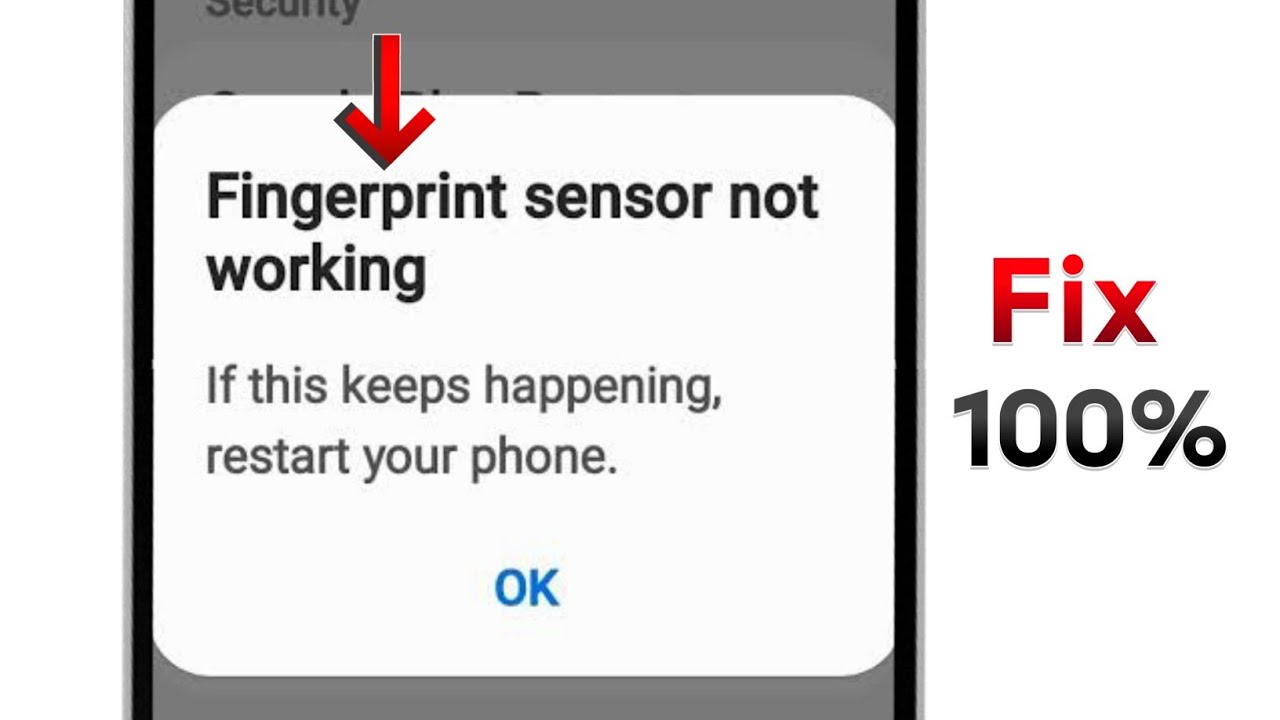 How To Fix Fingerprint sensor not working if this keeps happening restart your phone Problem !Solve