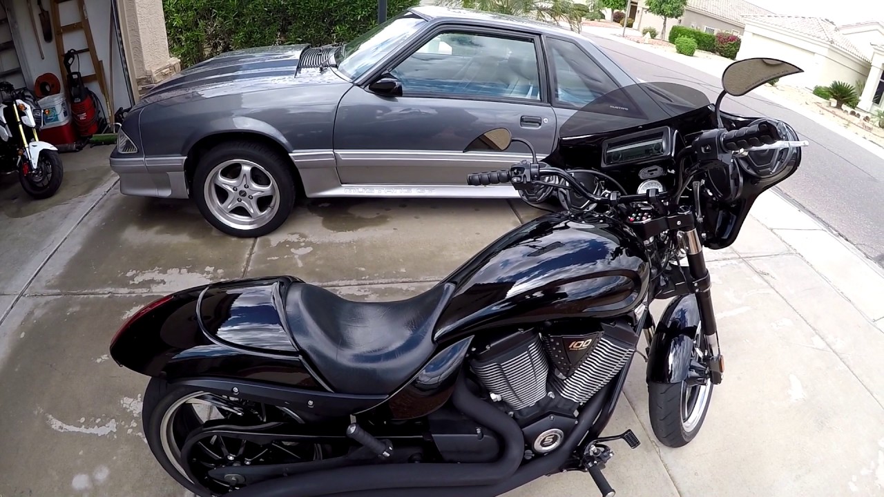 Victory Hammer 8-ball exhaust before and after
