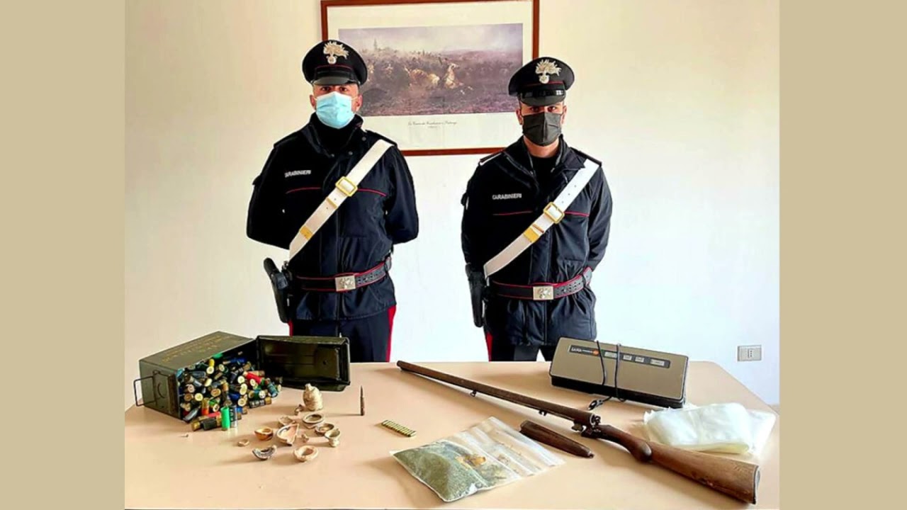 ISOLA CAPO RIZZUTO: DETIENE DROGA ARMI E REPERTI ARCHEOLOGICI ARRESTATO 66ENNE