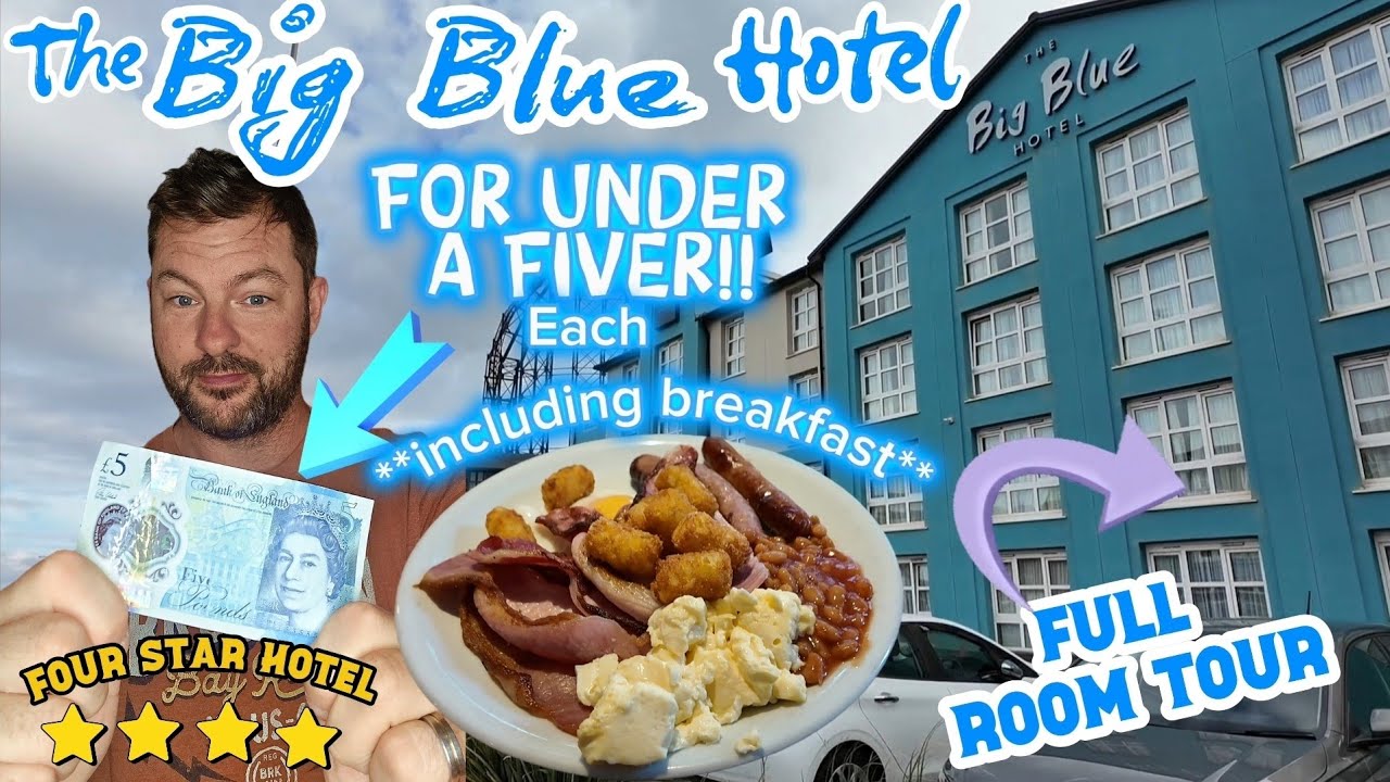 Blackpool Pleasure Beach Hotel  *UNDER £5* BARGAIN!! - FULL Family Room TOUR - 2025 