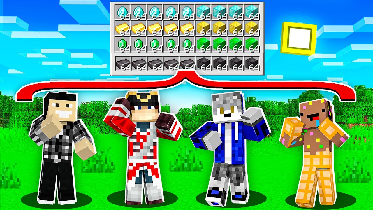 Minecraft MAIS On PARTAGE Le MÊME INVENTAIRE !