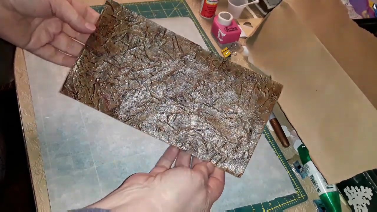 Faux leather from paper bag