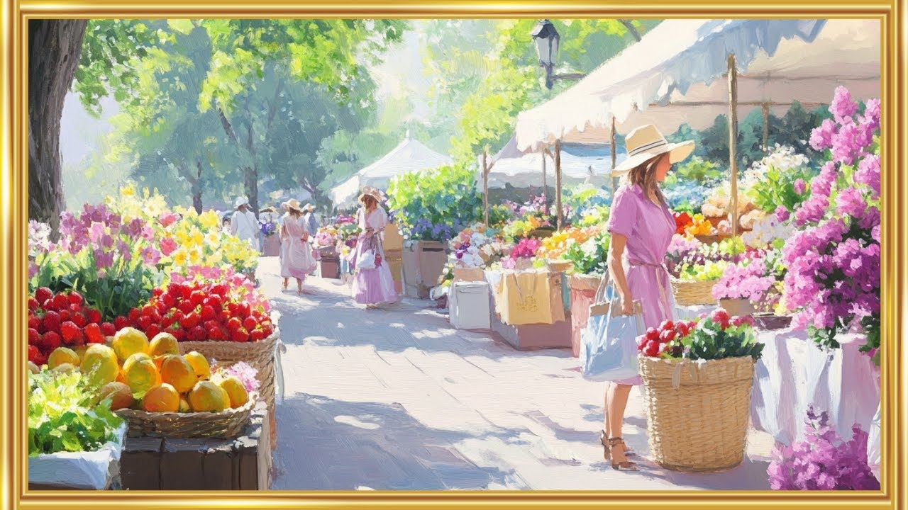 Sunny Summer Flower Frame TV Art Screensaver
