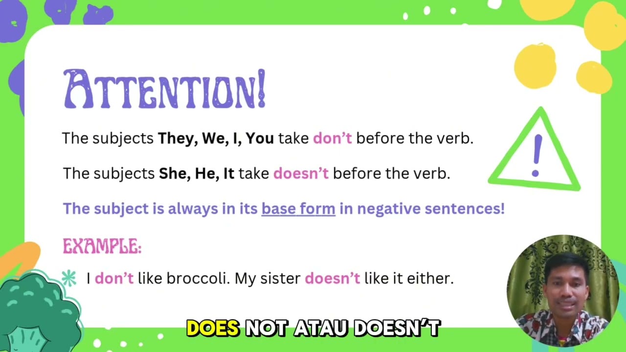 Pembelajaran Bahasa Inggris Kelas IV - Simple Present Tense