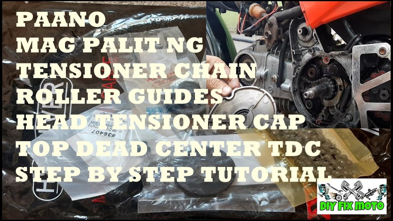 TIMING CHAIN, ROLLER GUIDES, HEAD TENSIONER XRM110/RUSI/RACAL/SYM STEP BY STEP TUTORIAL (DIY)