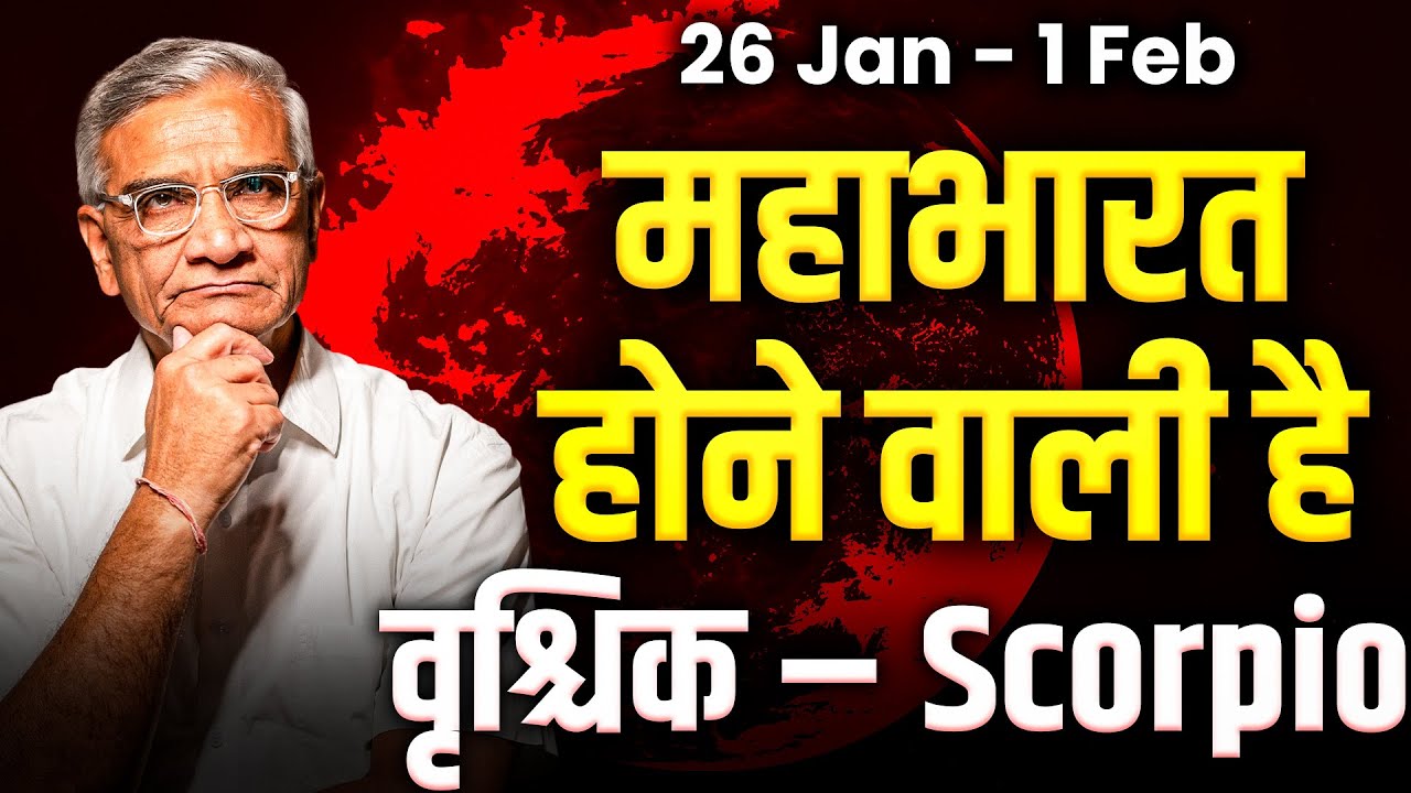 वृश्चिक राशि: 26 जनवरी से 1 फरवरी तक बड़ा परिवर्तन, करियर व धन में उछाल #scorpio #rashifal2026
