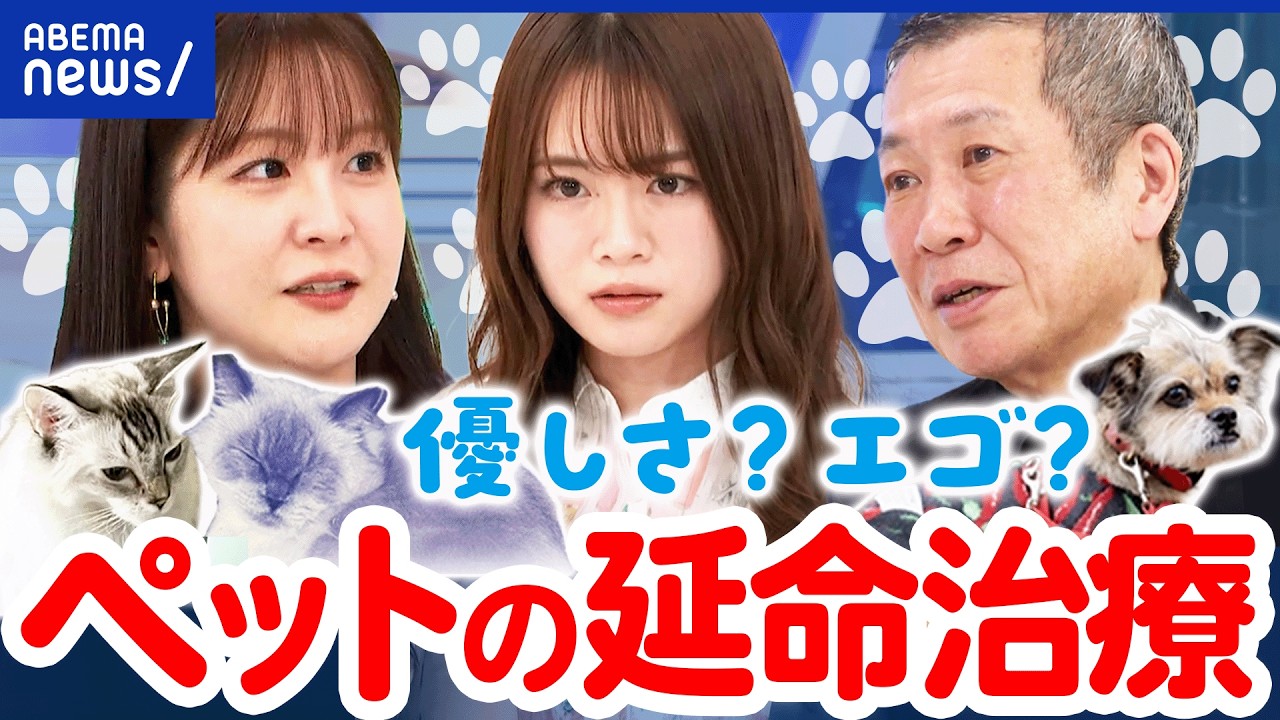 【ペットの終末期】新薬開発で猫の平均寿命15歳→30歳に？延命治療は飼い主のエゴなのか？看取りの覚悟とは｜アベプラ