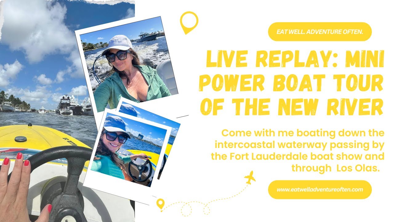 🚤 Mini Power Boat Rental & Tour of the New River Los Olas Fort Lauderdale