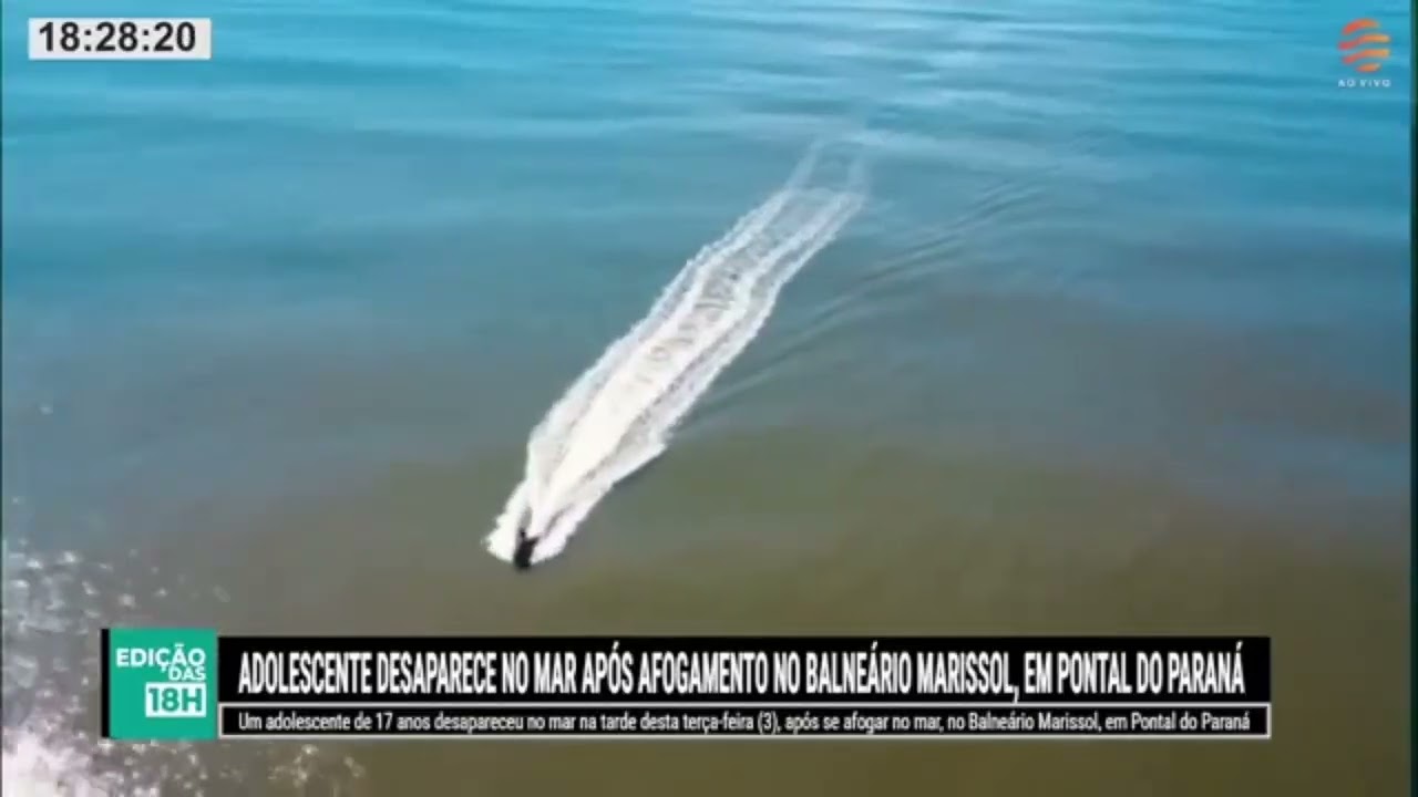 Adolescente desaparece após afogamento em Pontal do Paraná