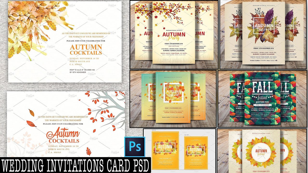 WEDDING INVITATIONS CARD PSD || FREE DOWNLOAD || Nitesh GFX
