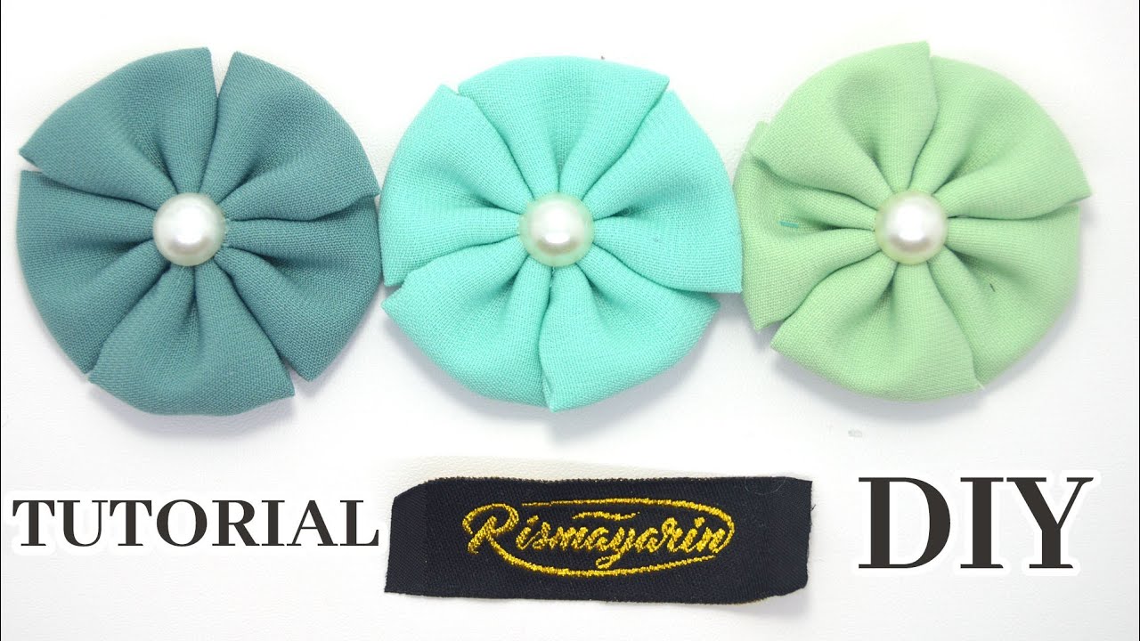 DIY Cara Membuat Bros Bunga dari Kain Perca