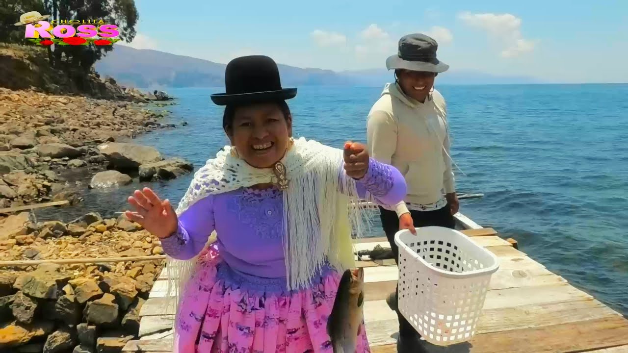 PESCA de TRUCHA en LUPALAYA-TIQUINA a las orillas del Lago TITICACA