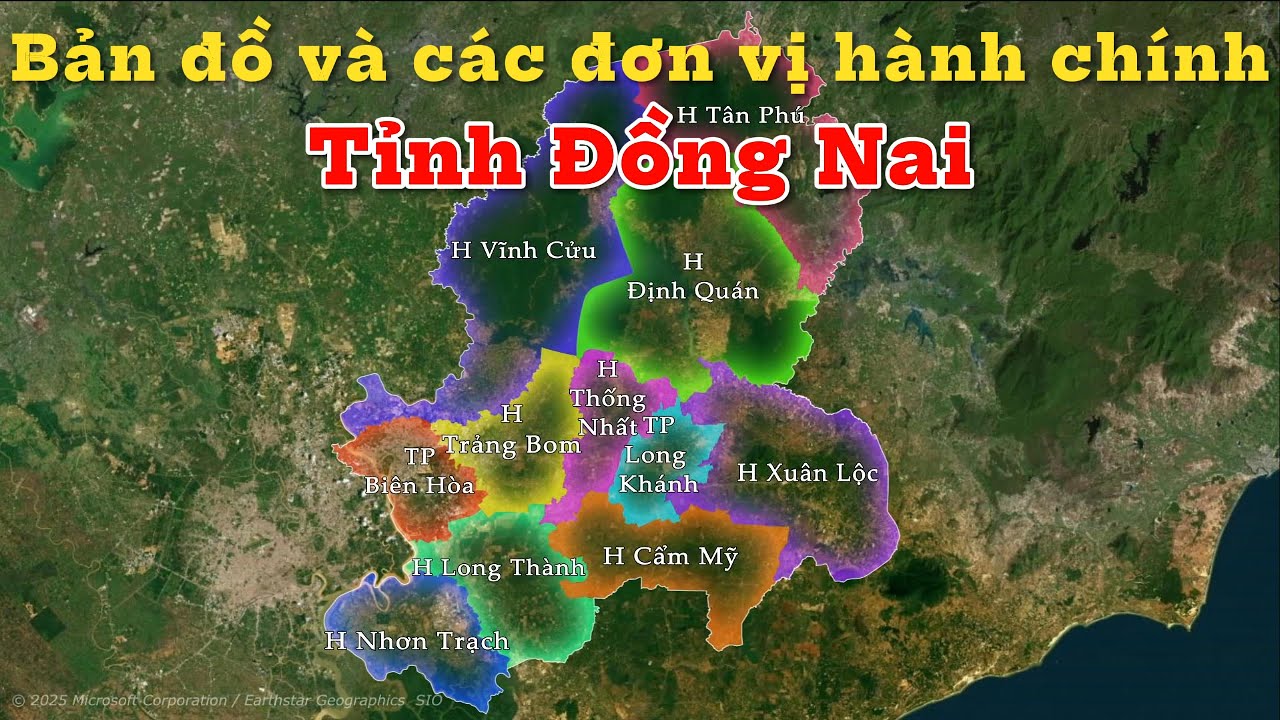 Tỉnh Đồng Nai - Giới thiệu về các huyện, thành phố
