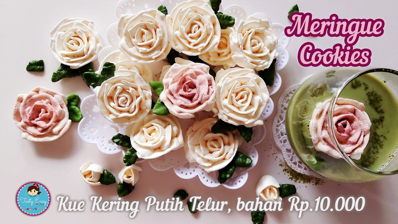 Resep Rahasia Meringue Cookie | Kue Kering Putih Telur | Meringue Cookie Recipe Easy