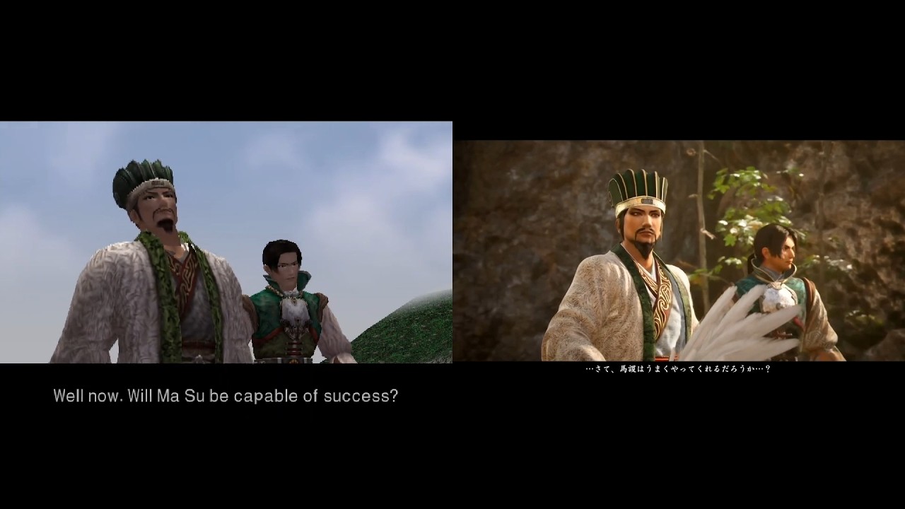 Dynasty Warriors 3 & Remastered Gameplay Demo - Cutscenes Comparison
