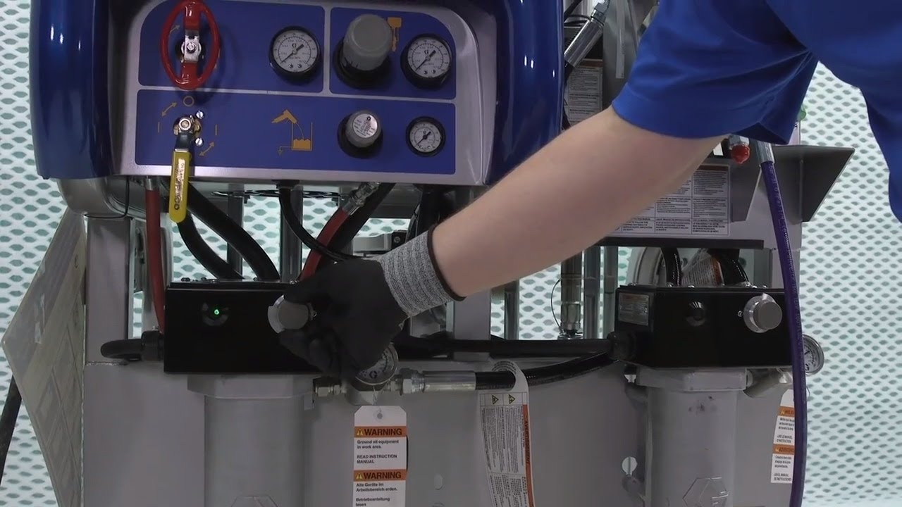 Setting the Fluid Heaters on a Plural-Component Sprayer
