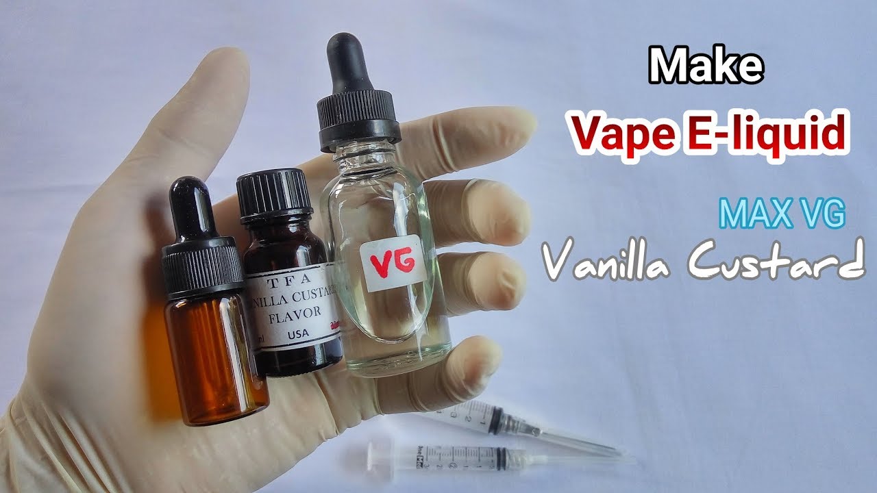 Make Vape E-liquid Max Vg Vanilla Custard || Membuat Liquid Vanilla Custard