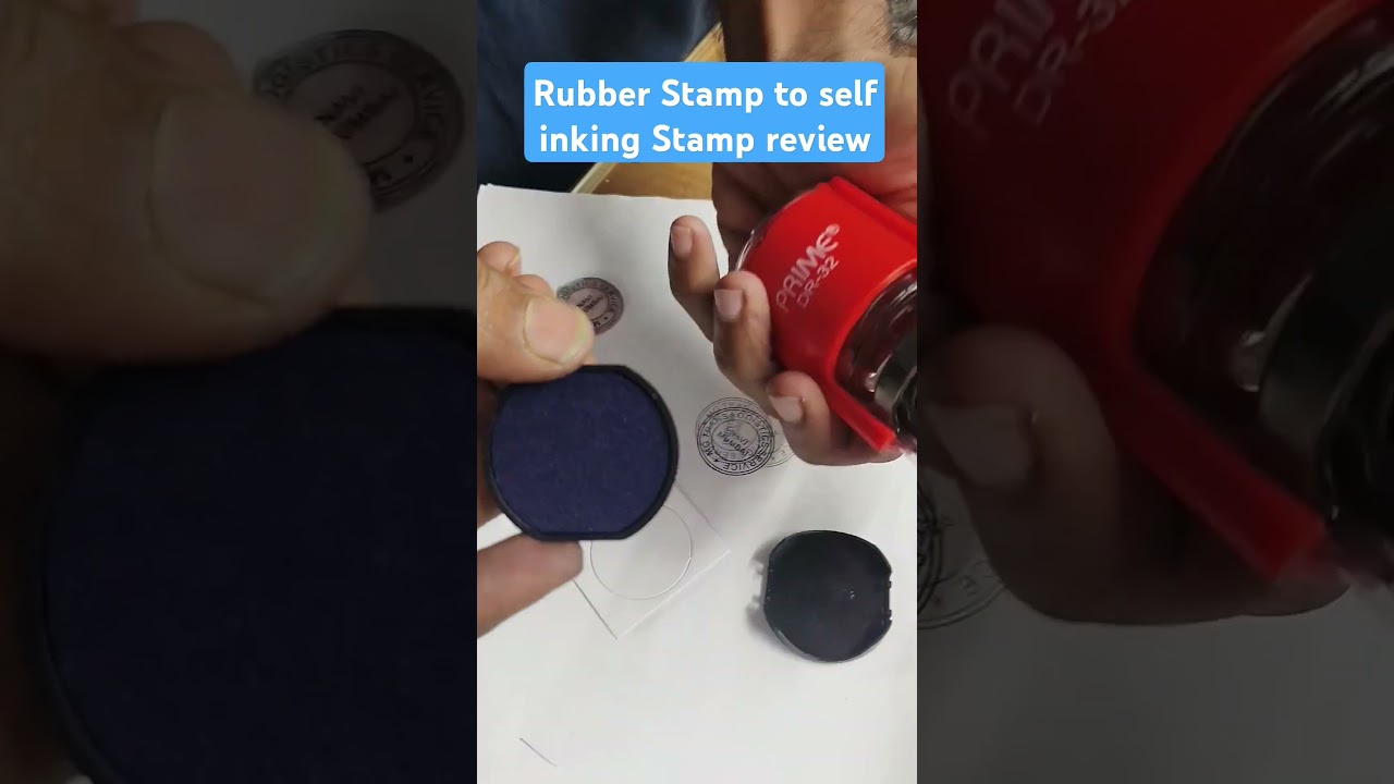 Rubber Stamp vs self inking Stamp #stampfactory #rubberstamp #selfinkingstamp