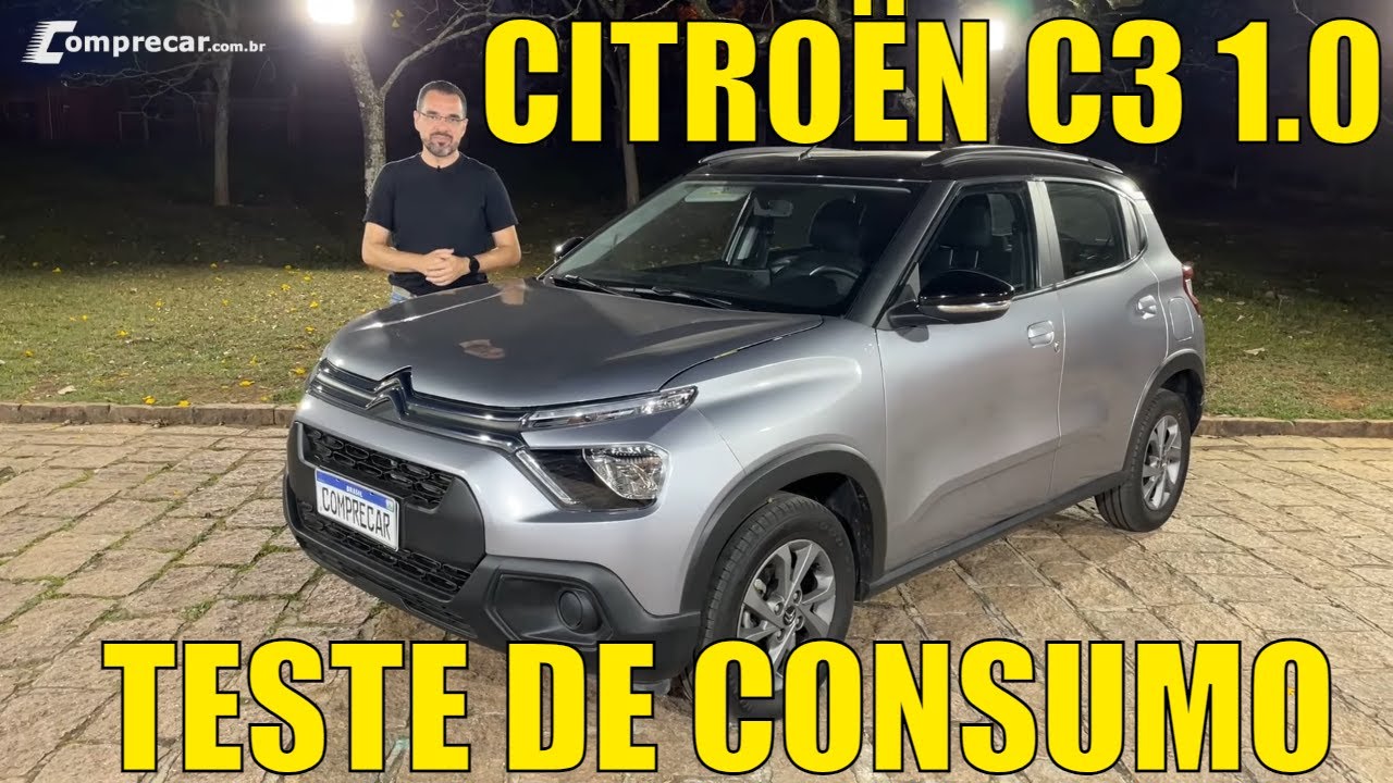 Citro&euml;n C3 1.0 - Teste de consumo com gasolina e etanol