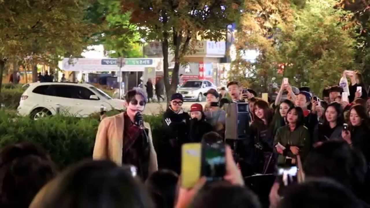 JHKTV]홍대거리공연 (Hong dae busking)테이 같은베게 Tei  유령분장공연 1(South Korea) Same pillow