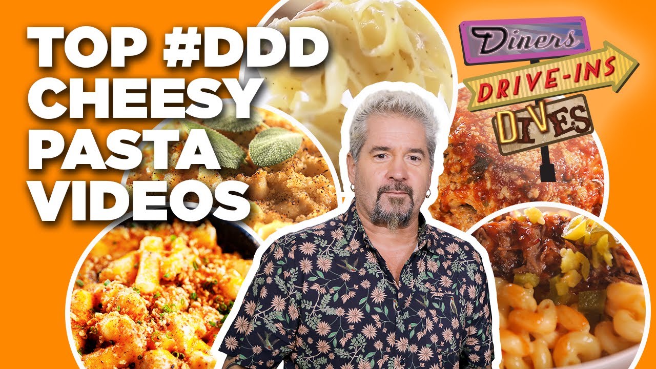 Insanely Cheesy #DDD Pasta Videos with Guy Fieri 🔥🧀 Diners, Drive-Ins and Dives | Food Network