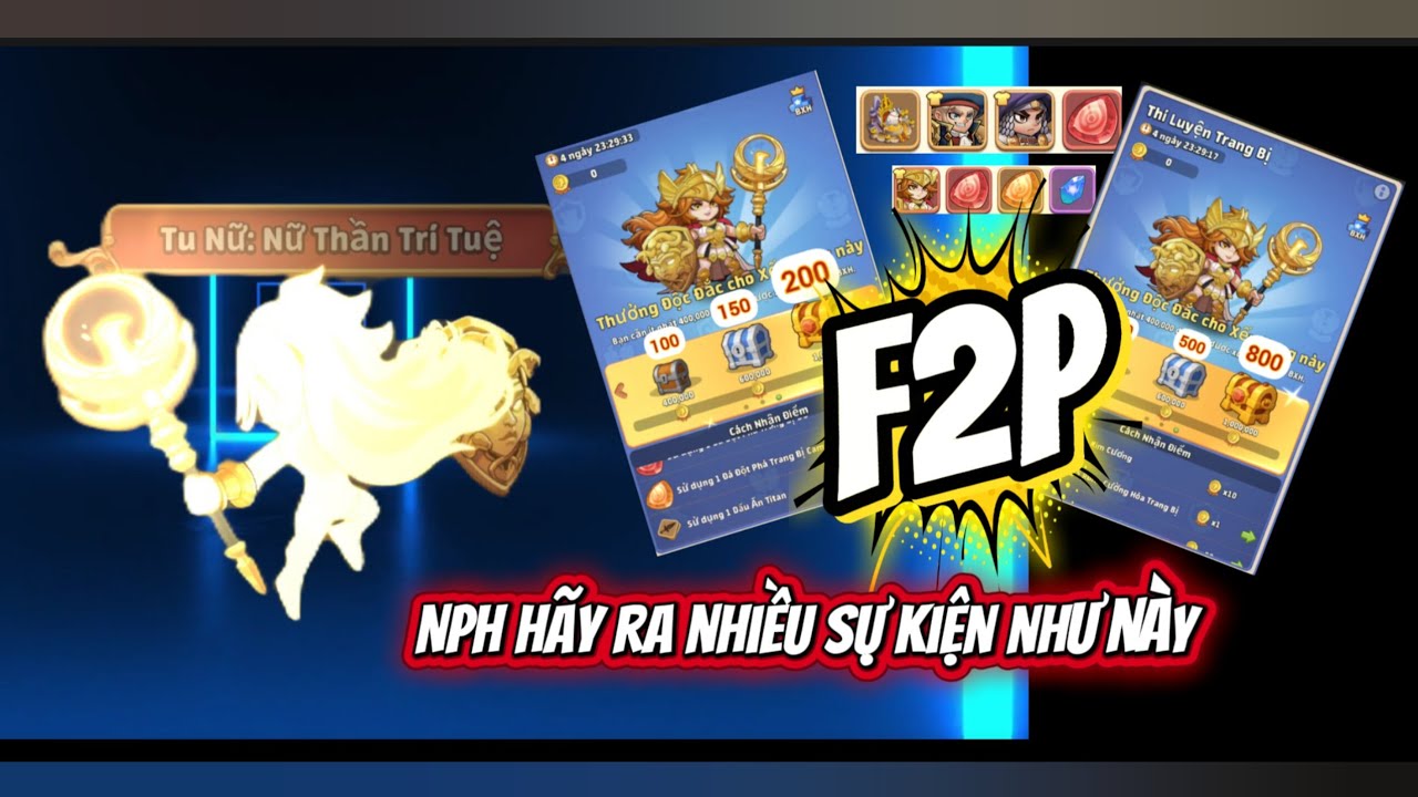 Sự Kiện:  Cường hoá Trang bị - Xu Thiên Gươm  !  F2p Tại sao lại cày bền bỉ hơn P2W ! Tuần 7: Mùa 2