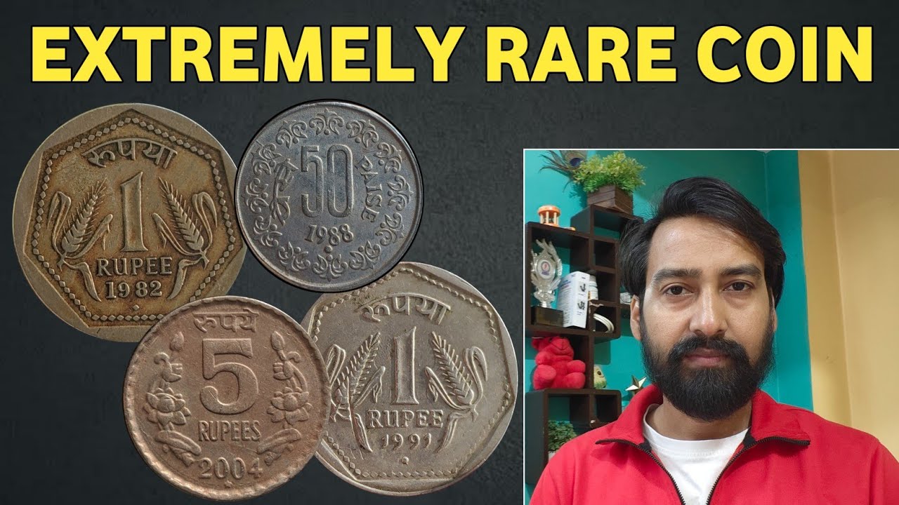 EXTREMELY RARE COIN, 1 Rupee 1982, 1 Rupee 1991, 1 Rupee 1970, 50 paise 1988, 50 paise 1986