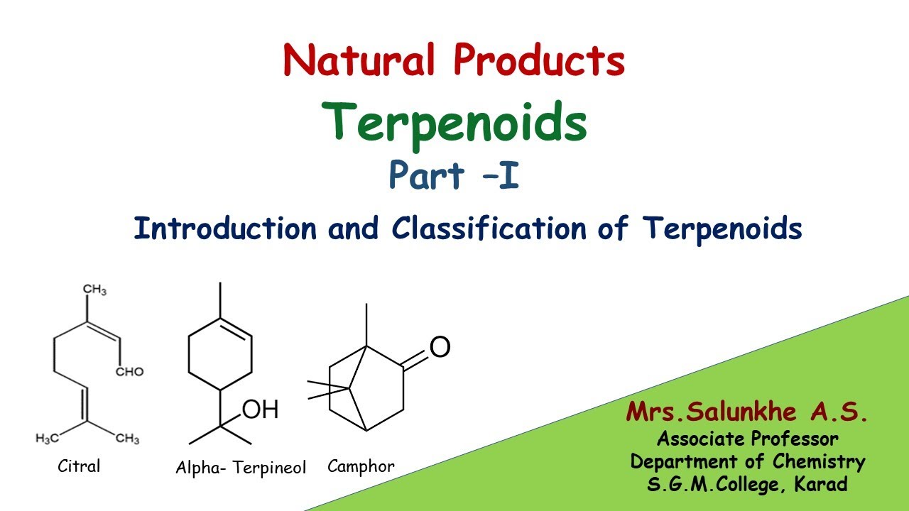 Natural Products: Terpenoids Part I : Introduction and Classification#terpenoids#chemistry#pharmacy