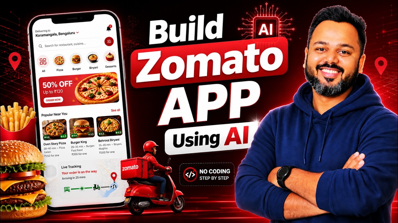 Build Zomato App Using AI 😱 | No Coding with Emergent AI