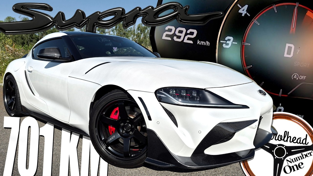 2021 Toyota GR Supra 3.0 (701 KM) | *AUTOBAHN* 0-100, 100-200, 200-250 km/h, Test | 4K