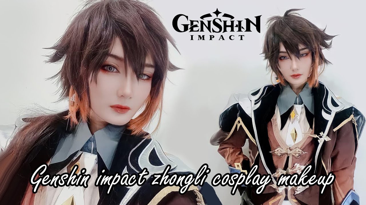 แต่งหน้า+รีวิวงานร้าน 1/3 Zhongli cosplay makeup | Genshin Impact