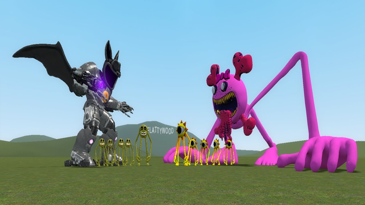 HORROR MEME MONSTER BATTLE (FULL BATTLE). Garry's mod