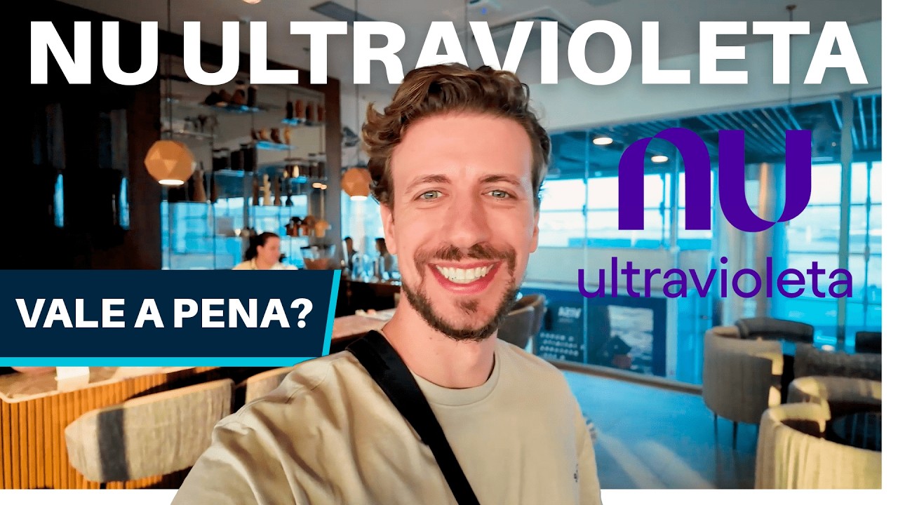 NU ULTRAVIOLETA - COMO É A SALA VIP da NUBANK no AEROPORTO de GUARULHOS em SÃO PAULO