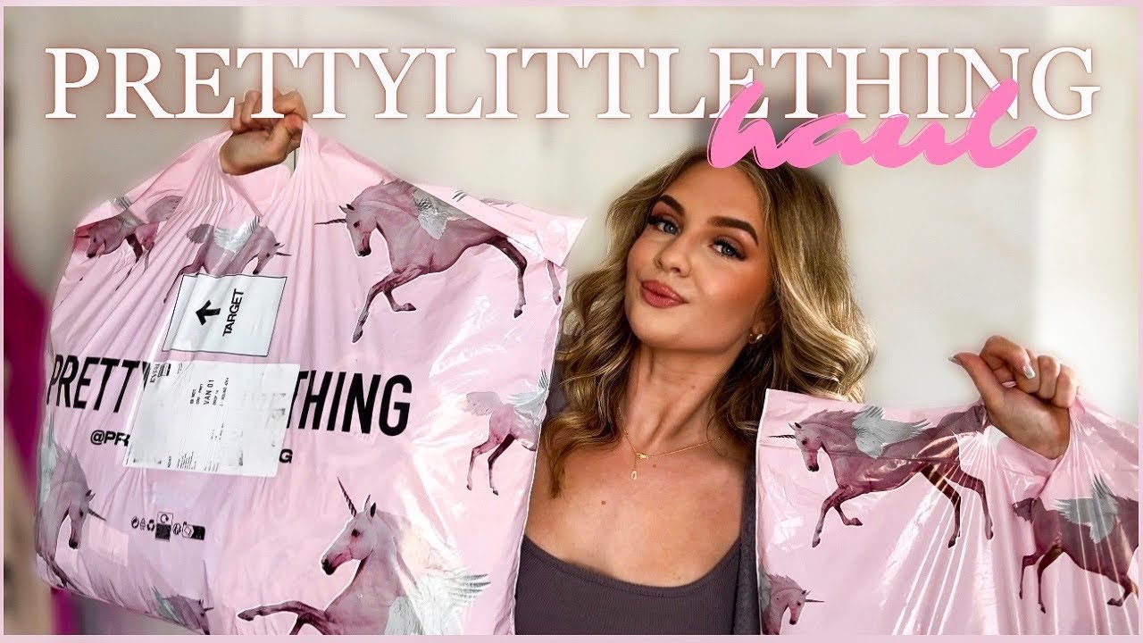 HUGE PLT HAUL / jeans and a nice top (trying prettylittlething jeans)