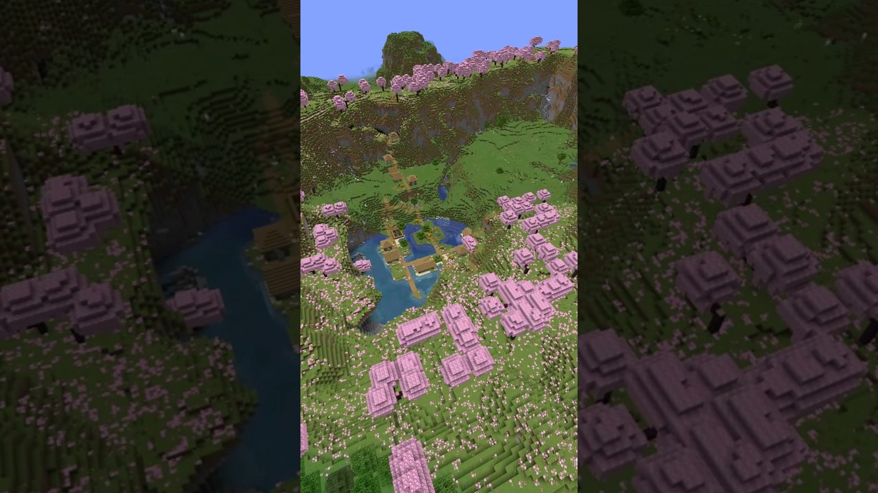 🌸 CHERRY GROVE VILLAGE - Minecraft 1.21 Java Edition Seed