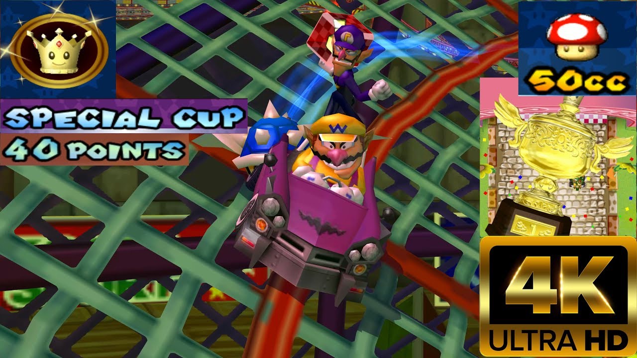 Mario Kart Double Dash!! - Grand Prix 50cc - Special Cup (40 Points) [4K]