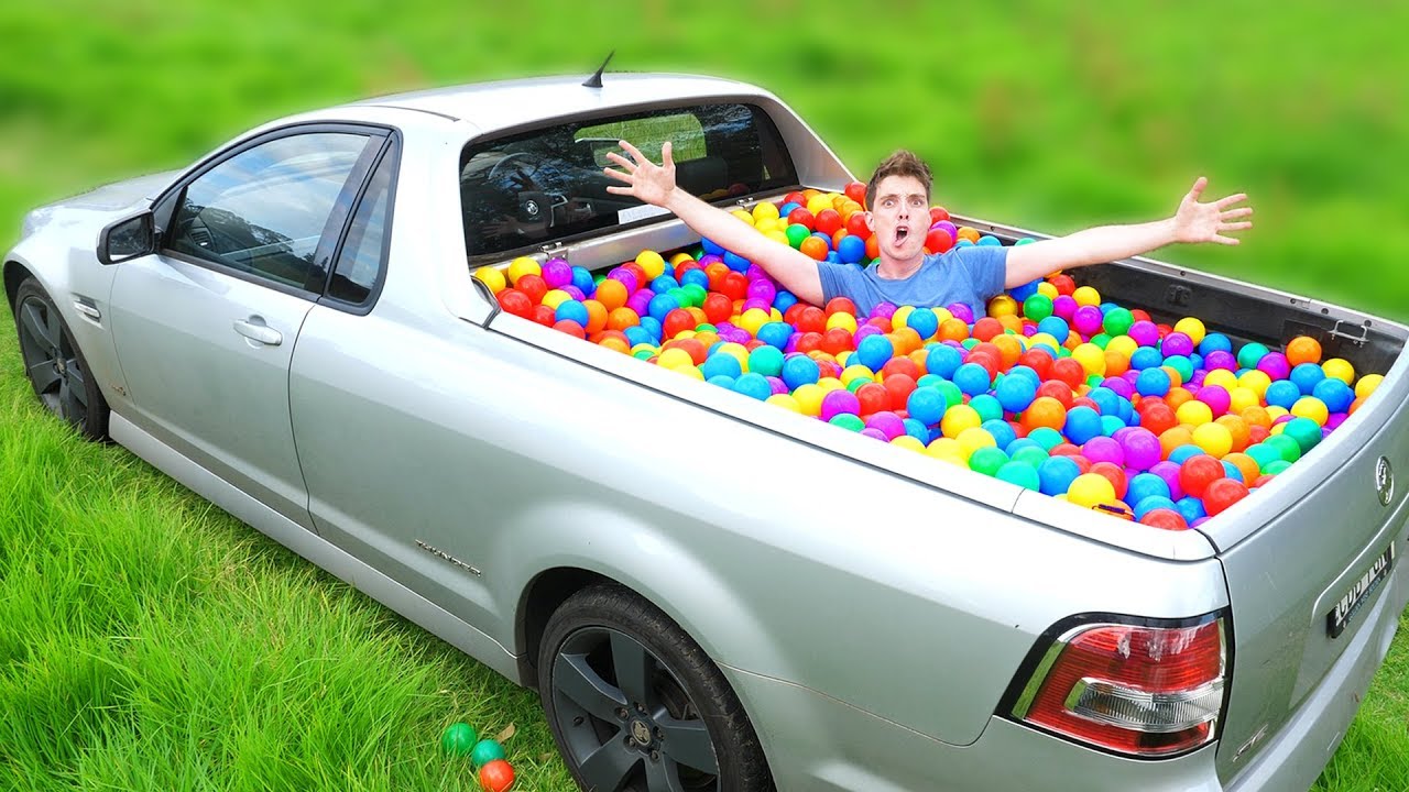 I Turned My Car Into a 100mph BALLPIT!