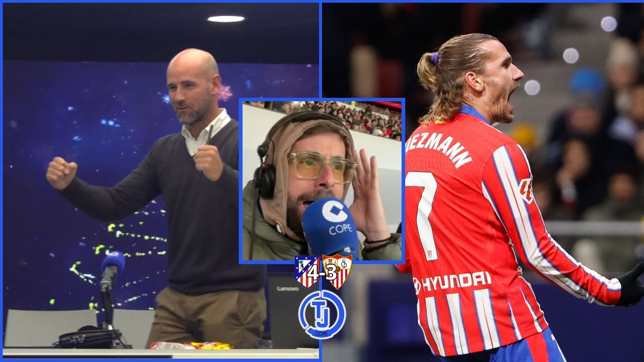 Gonzalo Miró se vuelve loco con la remontada del Atleti ante el Sevilla | Tiempo de Juego COPE