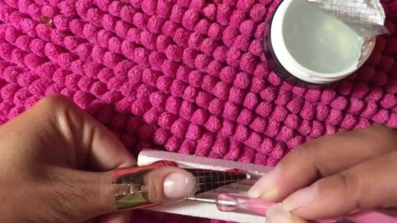 comment réaliser un ongle au chablon + pose gel