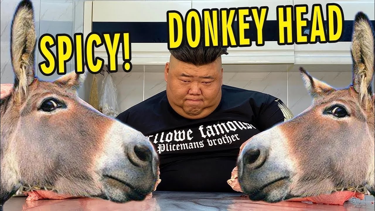 Auntie brought a 20-pound donkey head and Brother Monkey cooked it in the iron pot for two hours