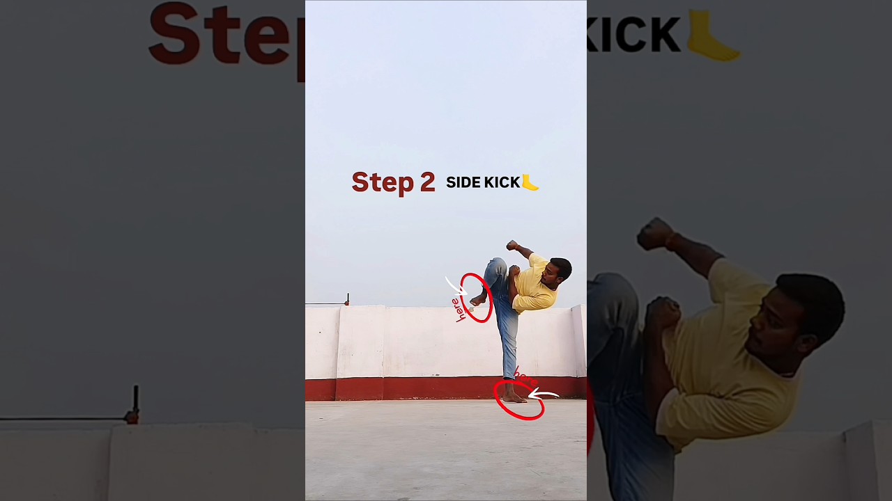 Round+Side Kick|TUTORIAL #shorts #selfdefense #martialarts #roundkick #sidekick